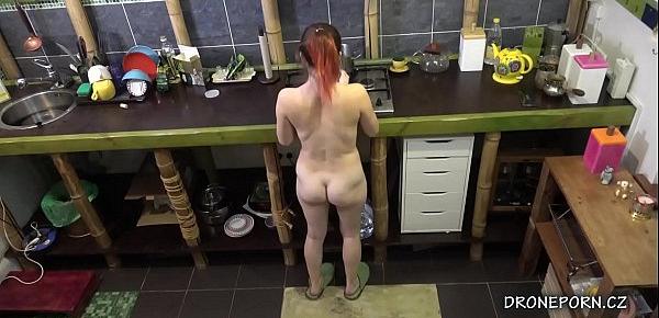  Czech teen cooking - nudist